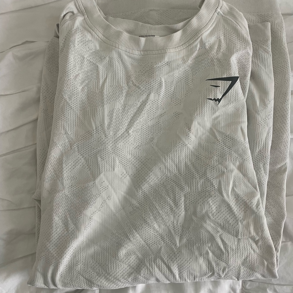 Gymshark Light Gray Activewear Top